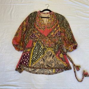 Alice + Olivia pink pattern dress